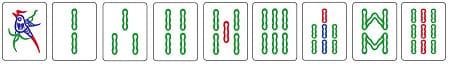 Las fichas de bambú del Mahjong 